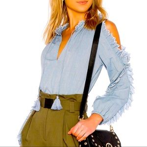 Ulla Johnson Chambray Top NWT size 2